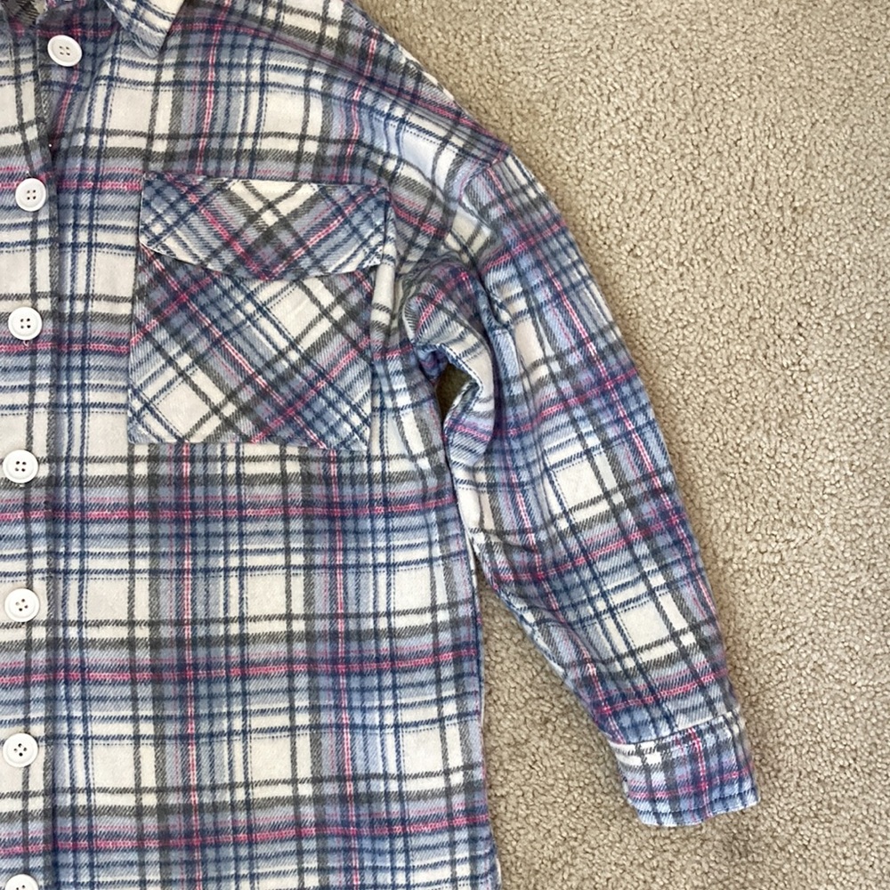 Fantastic Fawn Plaid Flannel Shirt/Shacket - Picture 4 of 7